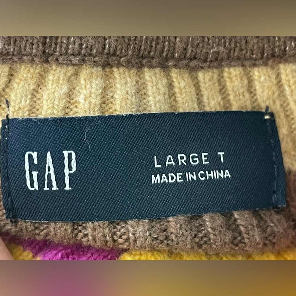 GAP CashSoft Rib Turtleneck Sweater Size Large Tall - Picture 6 of 9